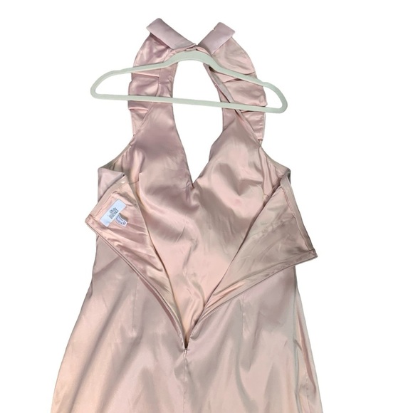 Bagley Mischka Belle Heidi V-Neck Pink Ruffle front cocktail dress. Size 10‎ - Picture 5 of 9